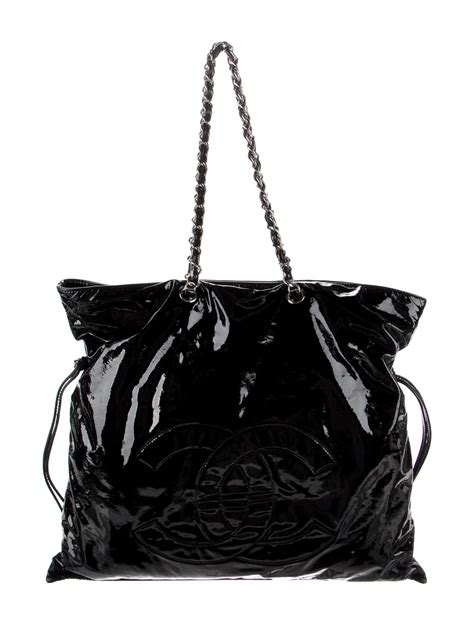 Chanel Patent Leather Bon Bon Tote 